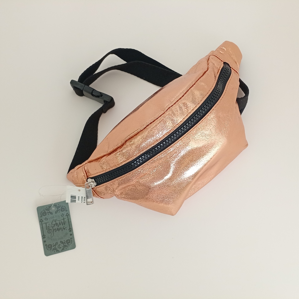 T-Shirt & Jeans Rosegold and Black Crossbody Bag Fanny Pack Pouch Belt Bag